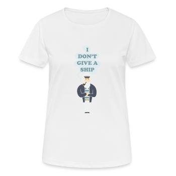 I do not give a ship - Women's Breathable T-Shirt - white - Front - AI Model Female 172 dark (172cm)