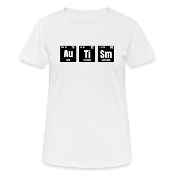Autism Autism - Women's Breathable T-Shirt - white - Front - AI Model Female 172 dark (172cm)