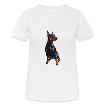 Pinces naines - T-shirt respirant Femme - blanc - Devant - AI Model Female 172 dark (172cm)