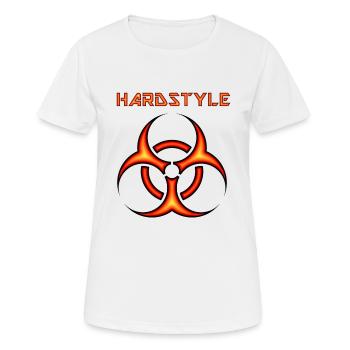 Hardstyle - Party Festival Event Shirt - T-shirt respirant Femme - blanc - Devant - AI Model Female 172 dark (172cm)