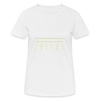 Alpha naturel - T-shirt respirant Femme - blanc - Devant - AI Model Female 172 dark (172cm)
