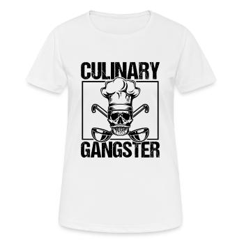 Chef Skull Cuisine Cadeau de cuisine - T-shirt respirant Femme - blanc - Devant - AI Model Female 172 dark (172cm)