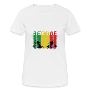 Reggae - Women's Breathable T-Shirt - white - Front - AI Model Female 172 dark (172cm)