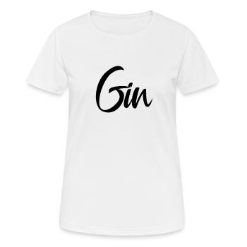 Gin liebhaber Getränk Gins Gin Trinken - Frauen T-Shirt atmungsaktiv - Weiß - Vorne - AI Model Female 172 dark (172cm)