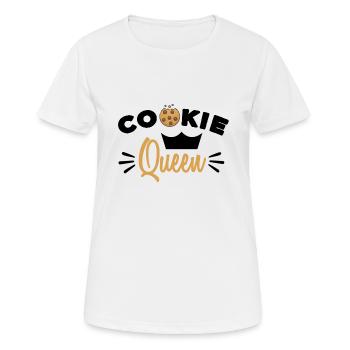 Cookie Queen - T-shirt respirant Femme - blanc - Devant - AI Model Female 172 dark (172cm)