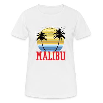 Malibu California - T-shirt respirant Femme - blanc - Devant - AI Model Female 172 dark (172cm)