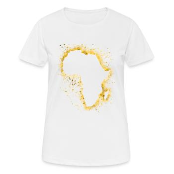 Continent africain - T-shirt respirant Femme - blanc - Devant - AI Model Female 172 dark (172cm)
