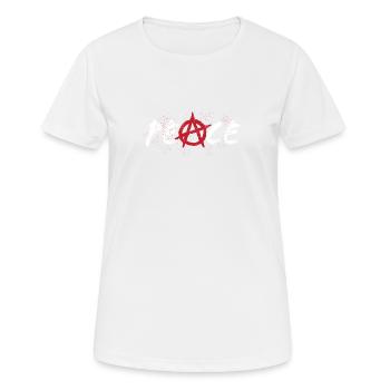 Punk Rock Punker Anarchisme Anarchie Cadeau - T-shirt respirant Femme - blanc - Devant - AI Model Female 172 dark (172cm)