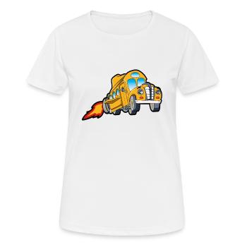 bus driver - Women's Breathable T-Shirt - white - Front - AI Model Female 172 dark (172cm)