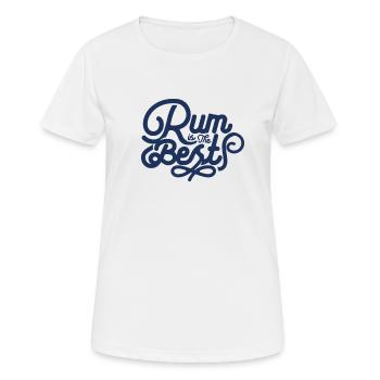 Trinken Rum Liebhaber Rum Trinker Alkohol Bar Suff - Frauen T-Shirt atmungsaktiv - Weiß - Vorne - AI Model Female 172 dark (172cm)