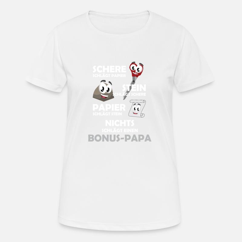 Nothing beats a bonus dad - Women's Breathable T-Shirt - white