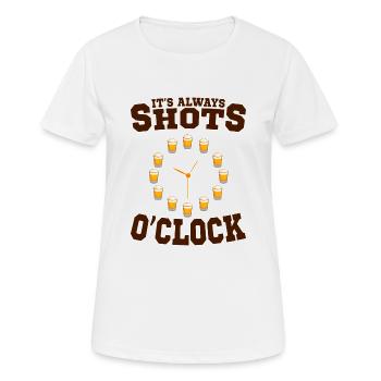 Lustiger Trinkspruch Geschenkidee - Frauen T-Shirt atmungsaktiv - Weiß - Vorne - AI Model Female 172 dark (172cm)