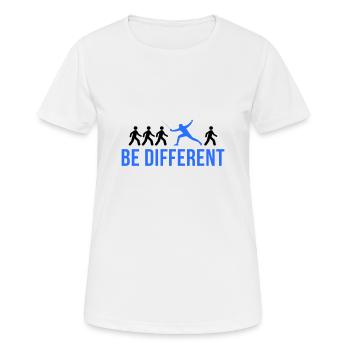 Escrime Fencer Drôle Sport Dire Logo Cadeau - T-shirt respirant Femme - blanc - Devant - AI Model Female 172 dark (172cm)