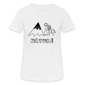 Nature - The beauty of nature in this sweet De - Women's Breathable T-Shirt - white - Front - AI Model Female 172 dark (172cm)