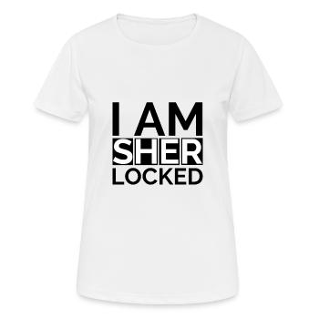 sherlocked! Sherlock Holmes Fan Geschenk Serie - Frauen T-Shirt atmungsaktiv - Weiß - Vorne - AI Model Female 172 dark (172cm)
