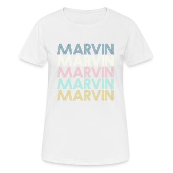 Marvin - Women's Breathable T-Shirt - white - Front - AI Model Female 172 dark (172cm)