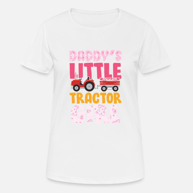 Landwirt Kinder Traktor Geschenk · Traktor Mädchen - Frauen T-Shirt atmungsaktiv - Weiß