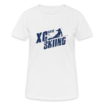 Sport Ski de fond Ski de fond Ski de fond Ski de fond - T-shirt respirant Femme - blanc - Devant - AI Model Female 172 dark (172cm)
