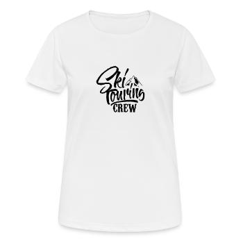 Tour Ski touring Ski touring Ski Ski mountaineering - Women's Breathable T-Shirt - white - Front - AI Model Female 172 dark (172cm)