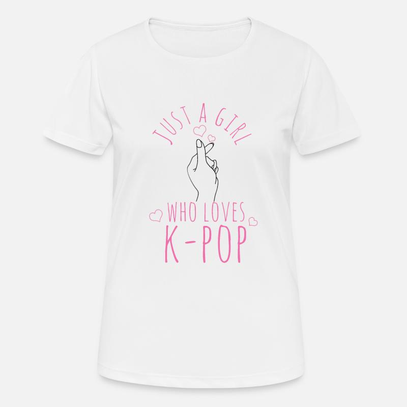 K-Pop - Women's Breathable T-Shirt - white