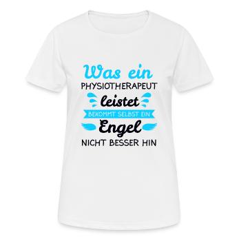 Physiotherapie Physiotherapeut Praxis Job Geschenk - Frauen T-Shirt atmungsaktiv - Weiß - Vorne - AI Model Female 172 dark (172cm)