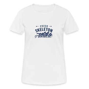 Eiskanal Skeleton Rodelschlitten Eisbahn Schlitten - Frauen T-Shirt atmungsaktiv - Weiß - Vorne - AI Model Female 172 dark (172cm)