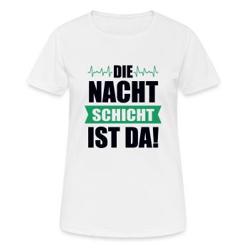 poste de nuit les médecins proverbe cadeau - T-shirt respirant Femme - blanc - Devant - AI Model Female 172 dark (172cm)