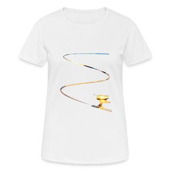 Skier Winter Sports Holiday Snow Ski skiing - Women's Breathable T-Shirt - white - Front - AI Model Female 172 dark (172cm)