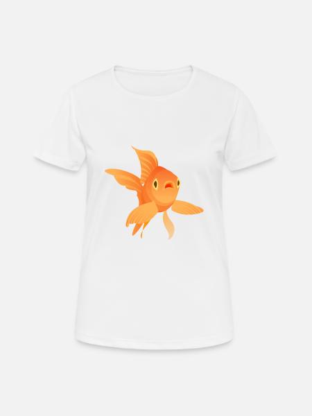 goldfish - Women's Breathable T-Shirt - white