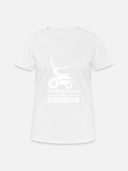 Ich kann fahren - Frauen T-Shirt atmungsaktiv - Weiß