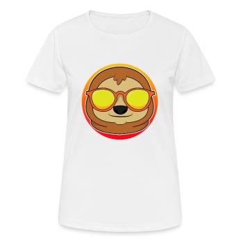Coole Tiere lustiges Tier - Frauen T-Shirt atmungsaktiv - Weiß - Vorne - AI Model Female 172 dark (172cm)