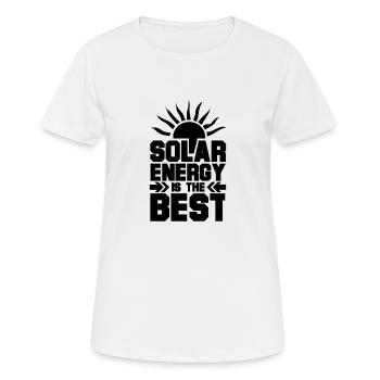Climate Solar Solar Energy Solar Energy Green electricity - Women's Breathable T-Shirt - white - Front - AI Model Female 172 dark (172cm)