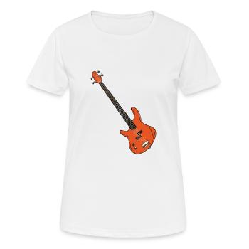 Electric guitar - Women's Breathable T-Shirt - white - Front - AI Model Female 172 dark (172cm)
