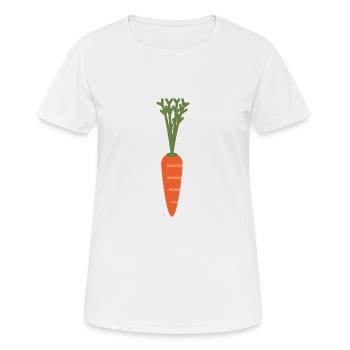 Carotte - T-shirt respirant Femme - blanc - Devant - AI Model Female 172 dark (172cm)