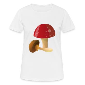 Pilz Pilze - Frauen T-Shirt atmungsaktiv - Weiß - Vorne - AI Model Female 172 dark (172cm)