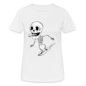 Surfer - T-shirt respirant Femme - blanc - Devant - AI Model Female 172 dark (172cm)