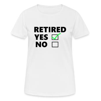 retraité - T-shirt respirant Femme - blanc - Devant - AI Model Female 172 dark (172cm)