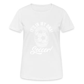 C'est dans mon ADN! - T-shirt respirant Femme - blanc - Devant - AI Model Female 172 dark (172cm)