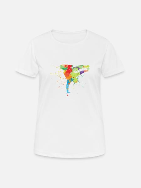 breakdancer - T-shirt respirant Femme - blanc