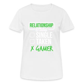 Single pardonner aux joueurs - T-shirt respirant Femme - blanc - Devant - AI Model Female 172 dark (172cm)