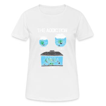 Aquarium Aquarist Fish Lover Fishkeeping - T-shirt respirant Femme - blanc - Devant - AI Model Female 172 dark (172cm)