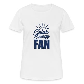 Green Electricity Solar Energy Solar Solar Power Sun - Women's Breathable T-Shirt - white - Front - AI Model Female 172 dark (172cm)