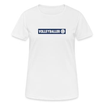 Volleyball team team players volleyball beach - Women's Breathable T-Shirt - white - Front - AI Model Female 172 dark (172cm)