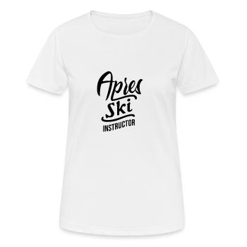 Celebration Party Apres Ski Instructor Apres Ski Instructor Skis - Women's Breathable T-Shirt - white - Front - AI Model Female 172 dark (172cm)