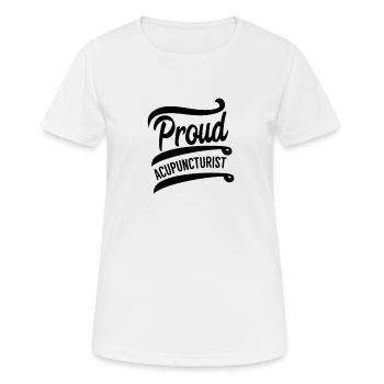Nadelstich Akupunkturist Praxis Akupunktur Nadel - Frauen T-Shirt atmungsaktiv - Weiß - Vorne - AI Model Female 172 dark (172cm)