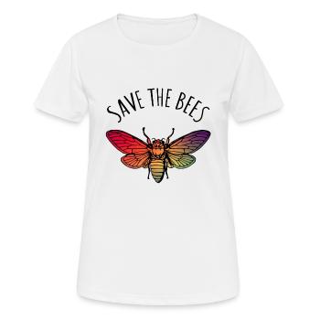 Save the Bees - Women's Breathable T-Shirt - white - Front - AI Model Female 172 dark (172cm)