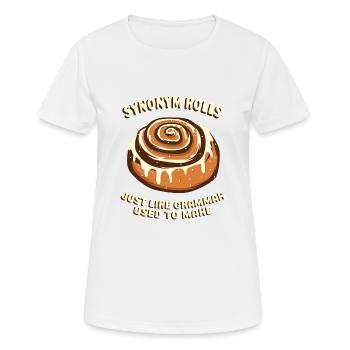 Mangez du cadeau Gramatik de professeur drôle d'allemand d'allemand - T-shirt respirant Femme - blanc - Devant - AI Model Female 172 dark (172cm)