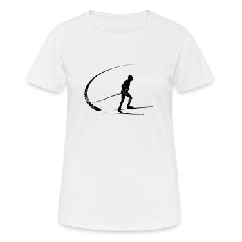 Long-terme - T-shirt respirant Femme - blanc - Devant - AI Model Female 172 dark (172cm)