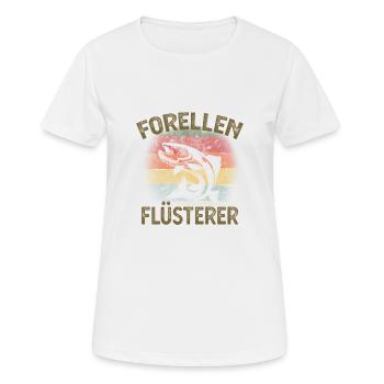 Trout Whisperer - Gift for Angler Trout - Women's Breathable T-Shirt - white - Front - AI Model Female 172 dark (172cm)