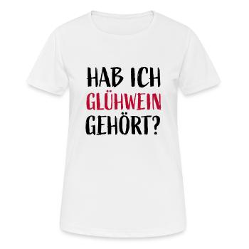 Ai-je entendu du vin chaud? - T-shirt respirant Femme - blanc - Devant - AI Model Female 172 dark (172cm)